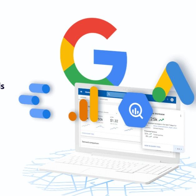 an upwardly trending line graph overlaid by a client testimonial